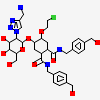 [1-[(2~{S},3~{S},4~{R},5~{S},6~{R})-2-[(1~{S},2~{S},4~{S},5~{S})-2-(2-chloroethyloxy)-4,5-bis[[4-(hydroxymethyl)phenyl]methylcarbamoyl]cyclohexyl]oxy-6-(hydroxymethyl)-4,5-bis(oxidanyl)oxan-3-yl]-1,2,3-triazol-4-yl]methylazanium