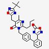 2-butyl-5-[(3-tert-butyl-1,2,4-oxadiazol-5-yl)methyl]-6-methyl-3-{[2'-(5-oxo-4,5-dihydro-1,2,4-oxadiazol-3-yl)[1,1'-biphenyl]-4-yl]methyl}pyrimidin-4(3H)-one