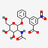 2'-{[2-(acetylamino)-2-deoxy-beta-D-galactopyranosyl]oxy}-5-nitro[1,1'-biphenyl]-3-carboxylic acid