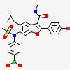 (4-{[5-cyclopropyl-2-(4-fluorophenyl)-3-(methylcarbamoyl)-1-benzofuran-6-yl](methylsulfonyl)amino}phenyl)boronic acid