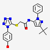 N-(3-tert-butyl-1-phenyl-1H-pyrazol-5-yl)-2-{[1-(4-hydroxyphenyl)-1H-tetrazol-5-yl]sulfanyl}acetamide