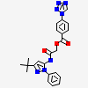 2-[(3-tert-butyl-1-phenyl-1H-pyrazol-5-yl)amino]-2-oxoethyl 4-(1H-tetrazol-1-yl)benzoate