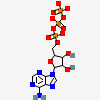 9-{5-O-[(S)-hydroxy{[(R)-hydroxy(phosphonooxy)phosphoryl]oxy}phosphoryl]-beta-D-arabinofuranosyl}-9H-purin-6-amine