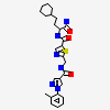 ~{N}-[(2~{S})-1-azanyl-4-cyclohexyl-1-oxidanylidene-butan-2-yl]-2-[[[1-(2-methylphenyl)pyrazol-4-yl]carbonylamino]methyl]-1,3-thiazole-5-carboxamide