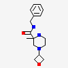 (2~{S})-2-methyl-4-(oxetan-3-yl)-~{N}-(phenylmethyl)piperazine-2-carboxamide