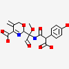 (2R)-2-[(1R)-1-{[(2R)-2-carboxy-2-(4-hydroxyphenyl)acetyl]amino}-1-methoxy-2-oxoethyl]-5-methylidene-5,6-dihydro-2H-1,3-oxazine-4-carboxylic acid