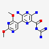 3,5-bis(azanyl)-N-carbamimidoyl-6-(2,4-dimethoxypyrimidin-5-yl)pyrazine-2-carboxamide