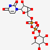 [[(2~{R},3~{S},4~{R},5~{R})-5-[2,4-bis(oxidanylidene)pyrimidin-1-yl]-3,4-bis(oxidanyl)oxolan-2-yl]methoxy-oxidanyl-phosphoryl] [(2~{R},3~{R},4~{R},5~{R},6~{S})-6-methyl-3,4,5-tris(oxidanyl)oxan-2-yl] hydrogen phosphate