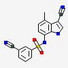 3-cyano-N-(3-cyano-4-methyl-1H-indol-7-yl)benzene-1-sulfonamide