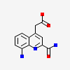 2-(8-azanyl-2-methanoyl-quinolin-4-yl)ethanoic acid