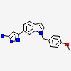 3-[1-[(4-methoxyphenyl)methyl]indol-6-yl]-1~{H}-pyrazol-5-amine
