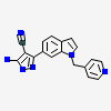 5-azanyl-3-[1-(pyridin-4-ylmethyl)indol-6-yl]-1~{H}-pyrazole-4-carbonitrile