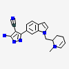 5-azanyl-3-[1-[[(2~{R})-1-methylpiperidin-2-yl]methyl]indol-6-yl]-1~{H}-pyrazole-4-carbonitrile