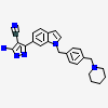 5-azanyl-3-[1-[[4-(piperidin-1-ylmethyl)phenyl]methyl]indol-6-yl]-1~{H}-pyrazole-4-carbonitrile