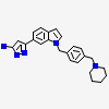 3-[1-[[4-(piperidin-1-ylmethyl)phenyl]methyl]indol-6-yl]-1~{H}-pyrazol-5-amine