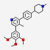 4-methyl-3-[4-(1-methylpiperidin-4-yl)phenyl]-5-(3,4,5-trimethoxyphenyl)pyridine