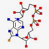 (2R,3R,4S,5R,13R,14S,15R,16R)-24-amino-18-bromo-3,4,14,15-tetrahydroxy-7,9,11,25,26-pentaoxa-17,19,22-triaza-1-azonia-8,10-diphosphapentacyclo[18.3.1.1^2,5^.1^13,16^.0^17,21^]hexacosa-1(24),18,20,22-tetraene-8,10-diolate 8,10-dioxide