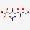 5-(acetylamino)-3,5-dideoxy-D-glycero-D-galacto-non-2-ulosonic acid
