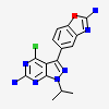 5-(6-azanyl-4-chloranyl-1-propan-2-yl-pyrazolo[3,4-d]pyrimidin-3-yl)-1,3-benzoxazol-2-amine