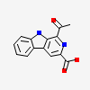 1-ethanoyl-9~{H}-pyrido[3,4-b]indole-3-carboxylic acid
