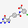2-({4-[(2-amino-4-oxo-4,7-dihydro-3H-pyrrolo[2,3-d]pyrimidin-5-yl)methyl]benzene-1-carbonyl}amino)-4-chlorobenzoic acid
