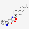 (2S)-2-[[(1R,4aR,4bR,10aR)-1,4a-dimethyl-7-propan-2-yl-2,3,4,4b,5,6,10,10a-octahydrophenanthren-1-yl]carbonylamino]-3-( 1H-indol-3-yl)propanoic acid