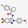 1-(4-chlorophenyl)-N-[2-(4-methoxyphenyl)-5,5-bis(oxidanylidene)-4,6-dihydrothieno[3,4-c]pyrazol-3-yl]cyclopentane-1-carboxamide
