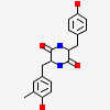 (3~{S},6~{S})-3-[(4-hydroxyphenyl)methyl]-6-[(3-methyl-4-oxidanyl-phenyl)methyl]piperazine-2,5-dione