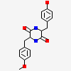 (3~{S},6~{S})-3-[(4-hydroxyphenyl)methyl]-6-[(4-methoxyphenyl)methyl]piperazine-2,5-dione