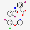 2-[2-[[3-[4-chloranyl-2-fluoranyl-5-[(3~{R})-piperidin-3-yl]oxy-phenyl]-2-fluoranyl-phenyl]carbonylamino]-5-fluoranyl-phenyl]ethanoic acid