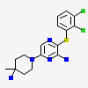6-(4-amino-4-methylpiperidin-1-yl)-3-[(2,3-dichlorophenyl)sulfanyl]pyrazin-2-amine