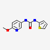 N-(6-methoxypyridin-3-yl)-N'-thiophen-2-ylurea