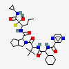 (1S,3aR,6aS)-2-[(2S)-2-({(2S)-2-cyclohexyl-2-[(pyrazin-2-ylcarbonyl)amino]acetyl}amino)-3,3-dimethylbutanoyl]-N-[(2R,3S)-1-(cyclopropylamino)-2-hydroxy-1-oxohexan-3-yl]octahydrocyclopenta[c]pyrrole-1-carboxamide