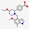 4-[(2~{S},4~{S})-4-ethoxy-1-[(5-methoxy-7-methyl-1~{H}-indol-4-yl)methyl]piperidin-2-yl]benzoic acid