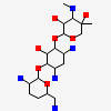 (2R,3R,4R,5R)-2-((1S,2S,3R,4S,6R)-4,6-DIAMINO-3-((2R,3R,6S)-3-AMINO-6-(AMINOMETHYL)-TETRAHYDRO-2H-PYRAN-2-YLOXY)-2-HYDR OXYCYCLOHEXYLOXY)-5-METHYL-4-(METHYLAMINO)-TETRAHYDRO-2H-PYRAN-3,5-DIOL