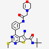 5-azanyl-N-tert-butyl-2-methylsulfanyl-4-[3-(2-morpholin-4-ylethanoylamino)phenyl]thieno[2,3-d]pyrimidine-6-carboxamide