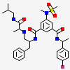 N-[(1S)-1-benzyl-2-{[(1S)-2-(isobutylamino)-1-methyl-2-oxoethyl]amino}ethyl]-N'-[(1R)-1-(4-fluorophenyl)ethyl]-5-[methyl(methylsulfonyl)amino]isophthalamide