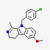 9-[(4-chlorophenyl)methyl]-6-methoxy-1-methyl-4,9-dihydro-3H-beta-carboline