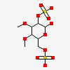3,4-di-O-methyl-2,6-di-O-sulfo-alpha-D-glucopyranose
