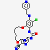 18-CHLORO-2-OXO-17-[(PYRIDIN-4-YLMETHYL)AMINO]-2,3,11,12,13,14-HEXAHYDRO-1H,10H-4,8-(AZENO)-9,15,1,3,6-BENZODIOXATRIAZACYCLOHEPTADECINE-7-CARBONITRILE