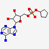 5'-O-[(S)-(cyclopentyloxy)(hydroxy)phosphoryl]adenosine