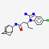 (3S)-3-(2-amino-5-chloro-1H-benzimidazol-1-yl)-N-[(1R,3S,5R,7R)-tricyclo[3.3.1.1~3,7~]dec-2-yl]pentanamide