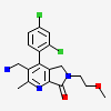 3-(aminomethyl)-4-(2,4-dichlorophenyl)-6-(2-methoxyethyl)-2-methyl-5,6-dihydro-7H-pyrrolo[3,4-b]pyridin-7-one