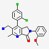 3-(aminomethyl)-4-(2,4-dichlorophenyl)-6-(2-methoxyphenyl)-2-methyl-5,6-dihydro-7H-pyrrolo[3,4-b]pyridin-7-one