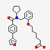 6-[2-({cyclopentyl[4-(furan-3-yl)benzene-1-carbonyl]amino}methyl)phenoxy]hexanoic acid