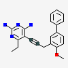 6-ethyl-5-[3-(4-methoxybiphenyl-3-yl)prop-1-yn-1-yl]pyrimidine-2,4-diamine
