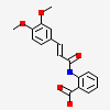 2-{[(2E)-3-(3,4-dimethoxyphenyl)prop-2-enoyl]amino}benzoic acid