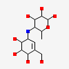 4,6-dideoxy-4-{[(1S,4R,5S,6S)-4,5,6-trihydroxy-3-(hydroxymethyl)cyclohex-2-en-1-yl]amino}-alpha-D-glucopyranose