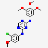 N'-(3-CHLORO-4-METHOXY-PHENYL)-N-(3,4,5-TRIMETHOXYPHENYL)-1,3,5-TRIAZINE-2,4-DIAMINE