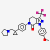 1-(4-methoxyphenyl)-6-(4-(1-(pyrrolidin-1-ylmethyl)cyclopropyl)phenyl)-3-(trifluoromethyl)-5,6-dihydro-1h-pyrazolo[3,4-c]pyridin-7(4h)-one
